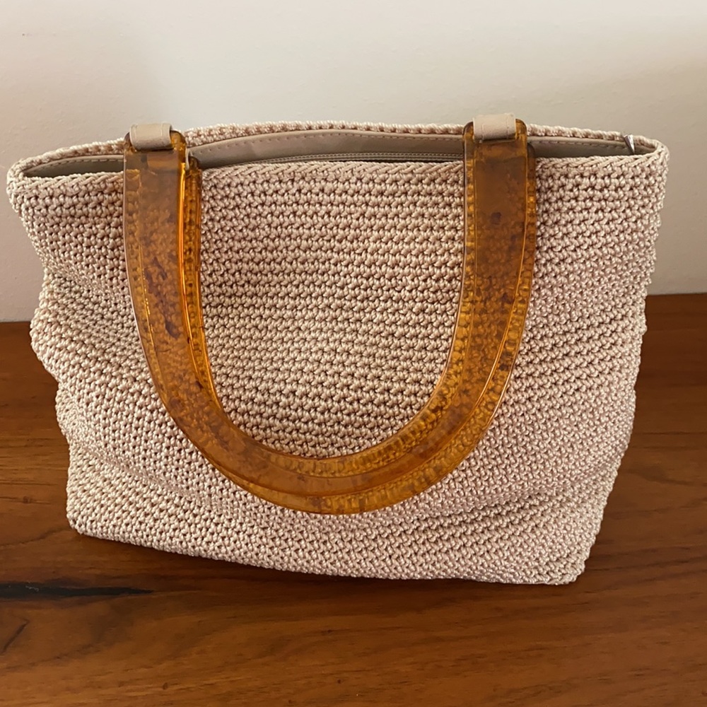 Vintage Bag w/ Lucite Handles - Picture 3 of 12